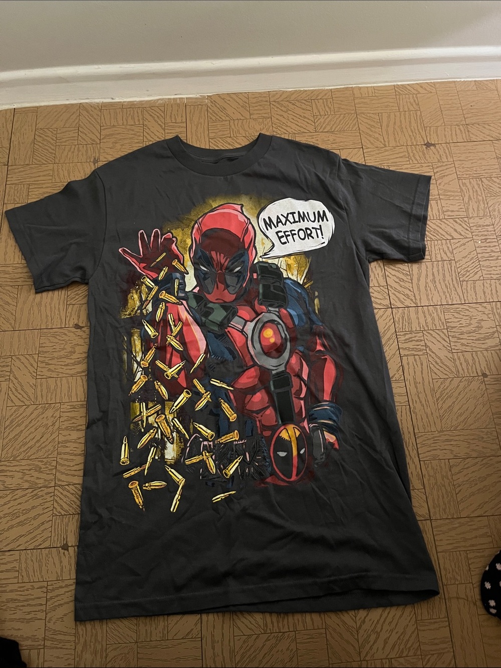 Marvel Deadpool Graphic Tee - Black, Red, Yellow